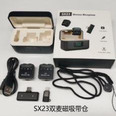 میکروفن یقه ای بیسیم مدل SX23 مجموعه دو عددی