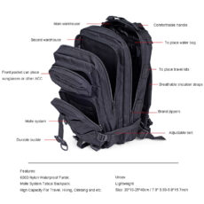 کوله پشتی مدل تاکتیکال کد E20