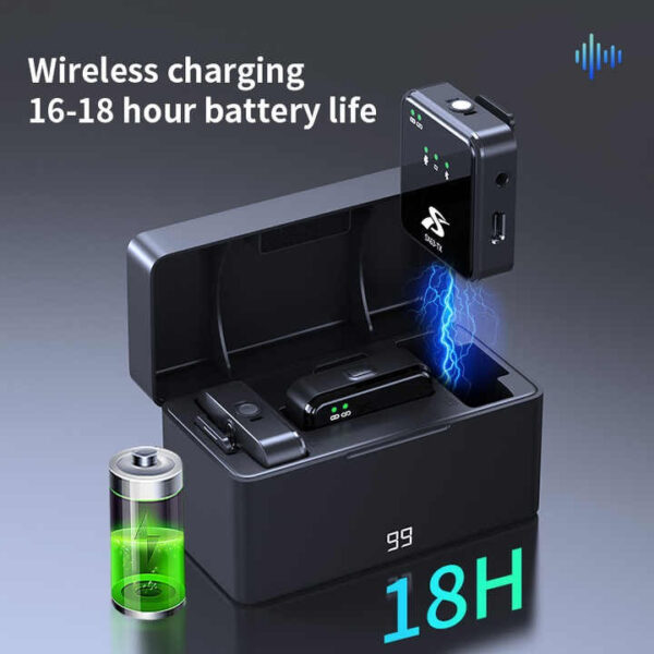 میکروفن یقه ای مدل sx63 با درگاه اتصال type-c و lightening