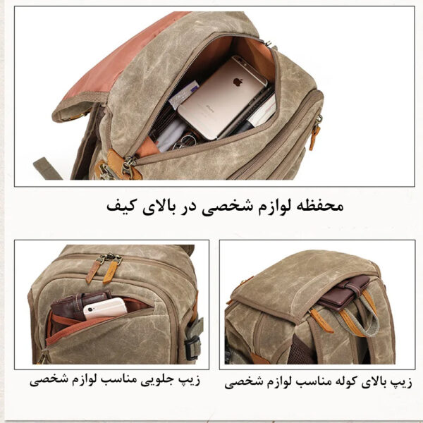 کوله پشتی دوربین مدل Batik Canvas Micro