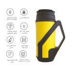 ماگ سفری میلتون مدل دسته دار گنجایش 0.330 لیتر