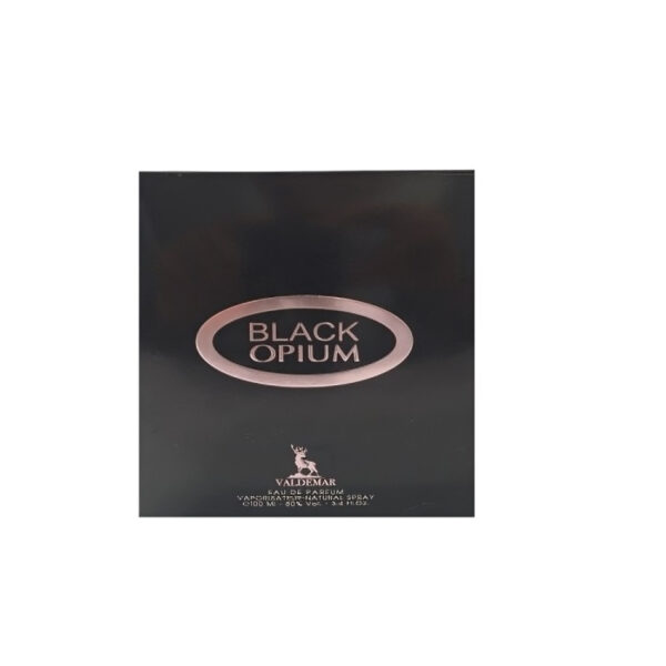 ادوپرفیوم زنانه والدمار مدل Black Opium با رایحه گرم حجم 100 میلی‌لیتر