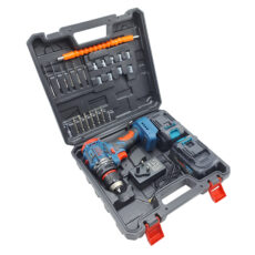 مجموعه 28 عددی دریل پیچ گوشتی شارژی صنعتی باس مدل براشلس کد 88VF