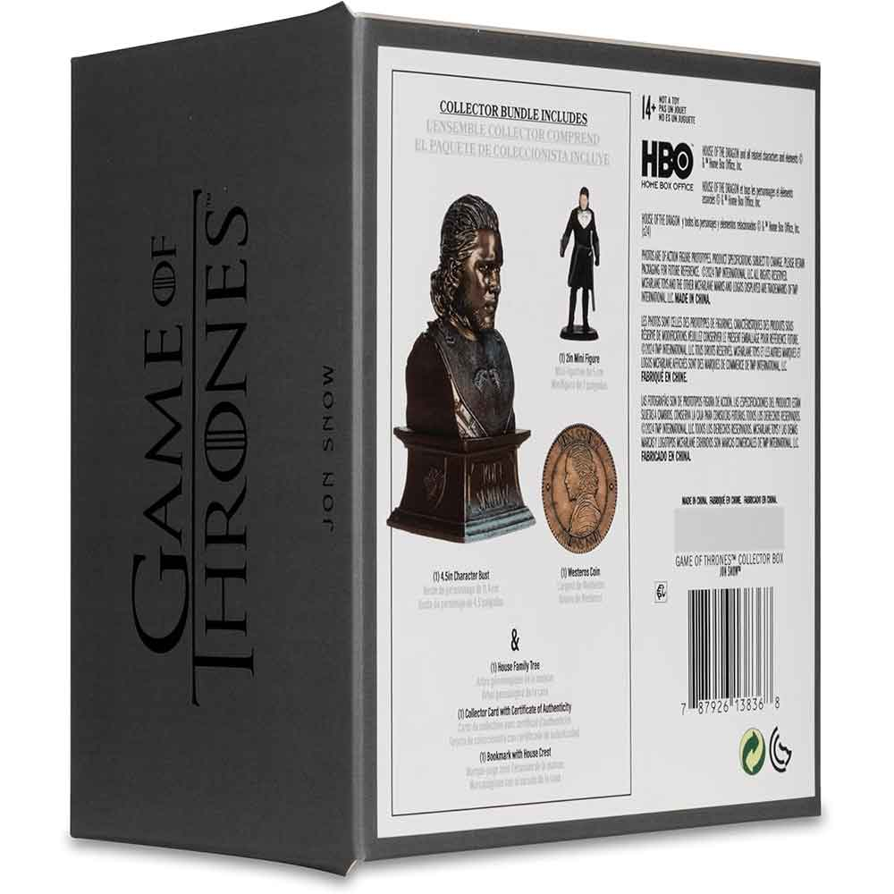 اکشن فیگور مدل گیم آف ترونز جان اسنو طرح Collector Box John Snow Game of Thrones بسته 7 عددی