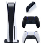 کنسول بازی سونی مدل PlayStation 5 ظرفیت 825 گیگابایت ریجن اروپا 1216A به همراه دسته اضافه و پایه شارژر