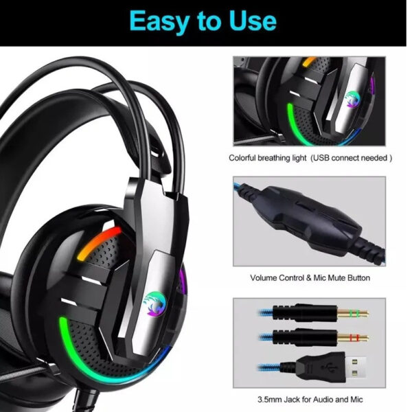 هدفون مخصوص بازی سیوتک مدل A18 RGB