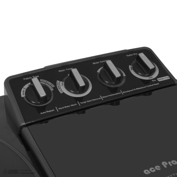 ماشین لباسشویی نیمه اتوماتیک ریتون مدل RWM-1730 ACE PRO 2XL ظرفیت 18 کیلوگرم