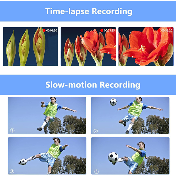 دوربین فیلم برداری مدل 4K 48MP 30FPS 18X-Gold One 666