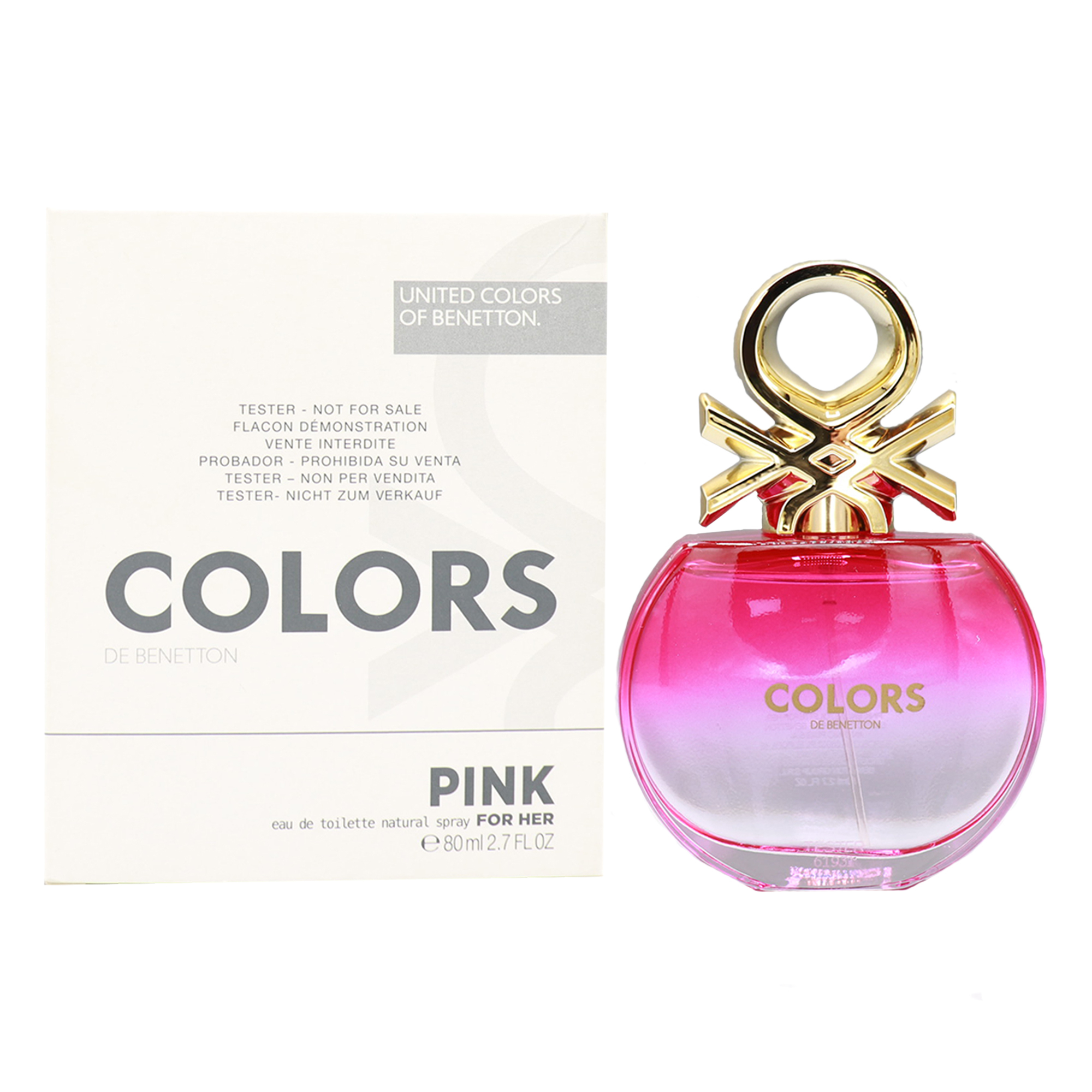 تستر ادو تویلت زنانه بنتون مدل PINK با رایحه شیرین حجم 80 میلی لیتر