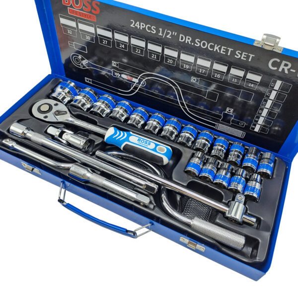 آچار بکس باس مدل Cr-v مجموعه 24 عددی