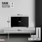 تلویزیون 43 اینچ ال ای دی هوشمند سام مدل UA43C5800CC