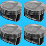 پیستون و گژن‌پین خودرو عظام مدل 030.OHV.OHVG مناسب برای پژو روآ و آریسان بسته 4 عددی