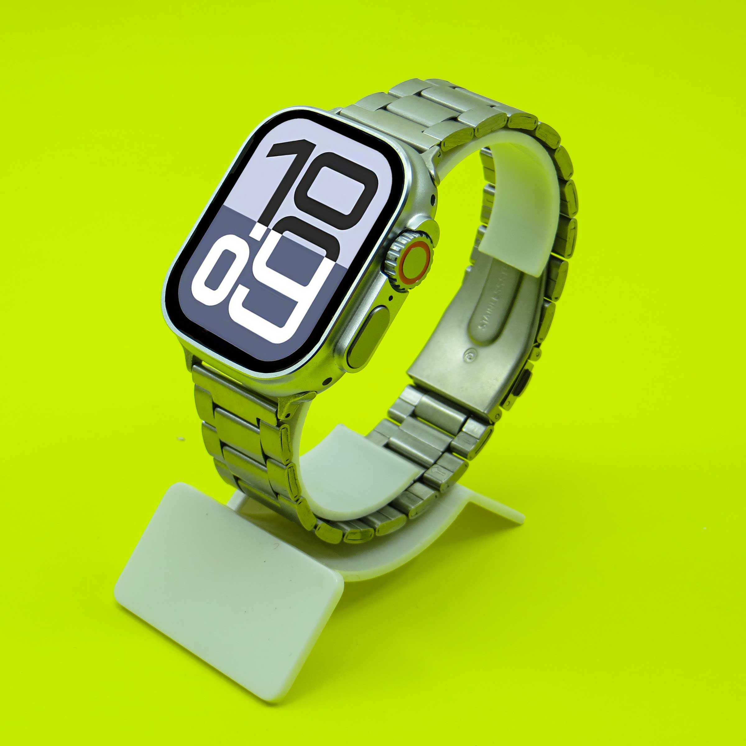 ساعت هوشمند  49 میلی متری ورنا مدل T49 Ultra با بند فلزی به همراه 2 بند اضافه و شارژر