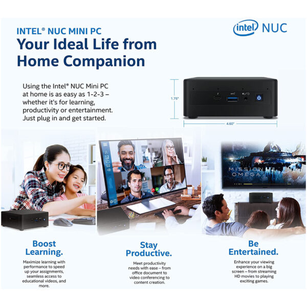 کامپیوتر کوچک اینتل مدل NUC11PAHi70Z-16-1