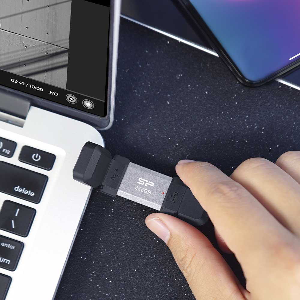 فلش مموری USB3.2 سیلیکون پاور مدل C51 ظرفیت 128 گیگابایت