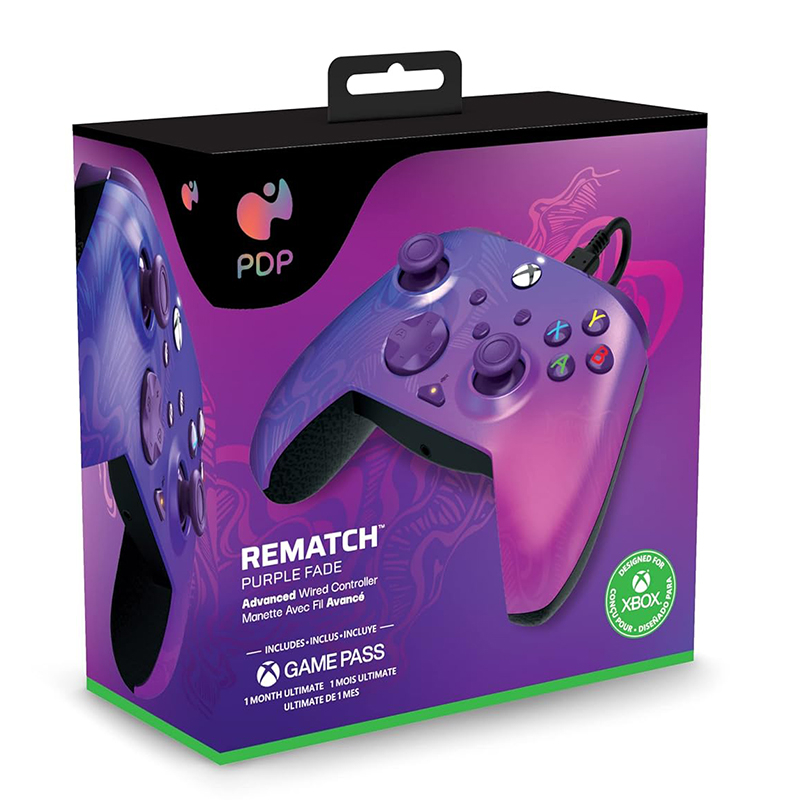 دسته بازی ایکس باکس PDP مدل REMATCH Purple Fade