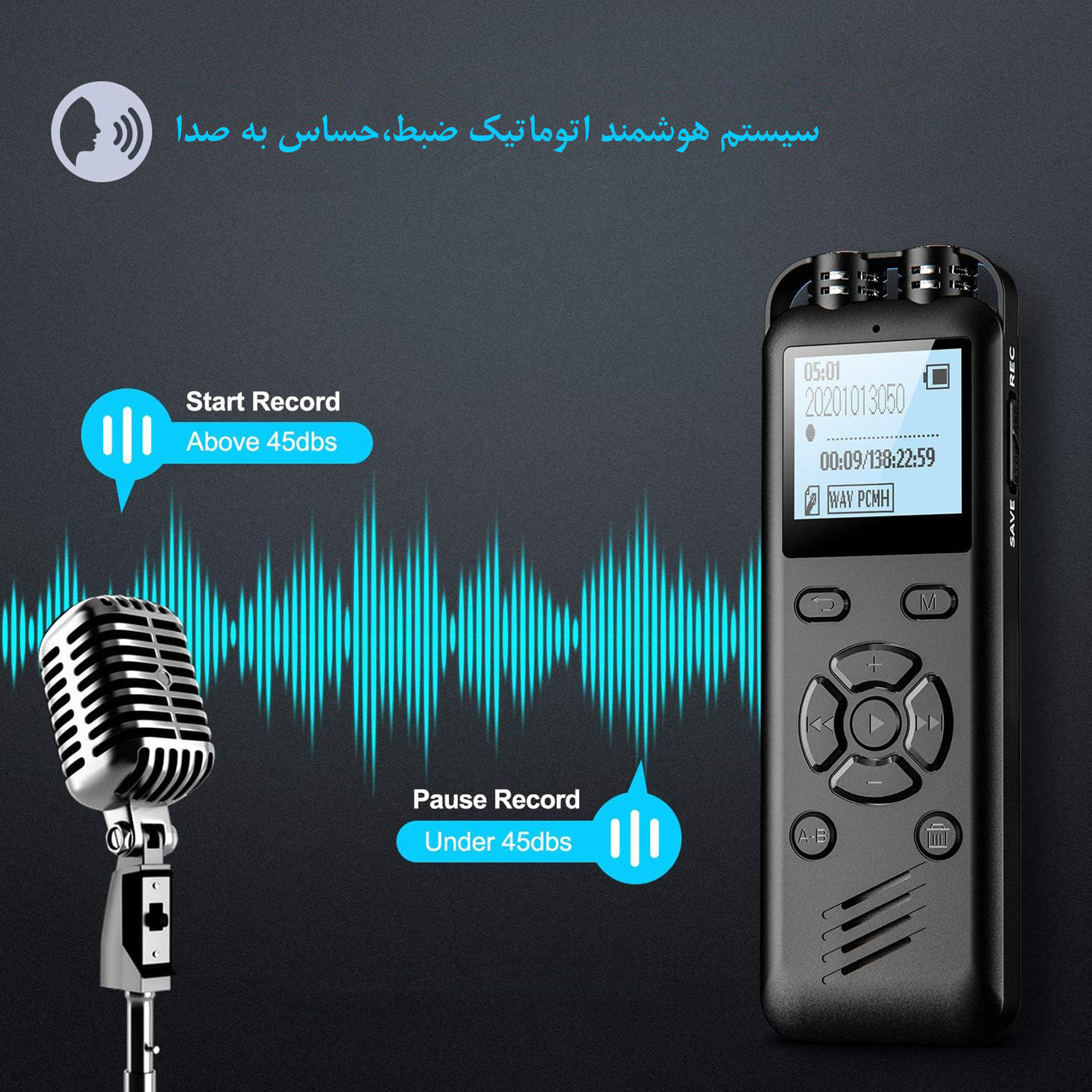 ضبط کننده دیجیتالی صدا آیریور مدل X01-32GB