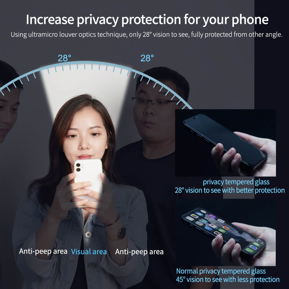 محافظ صفحه نمایش حریم شخصی بوف مدل  Pry مناسب برای گوشی موبایل اپل iPhone 14 Pro