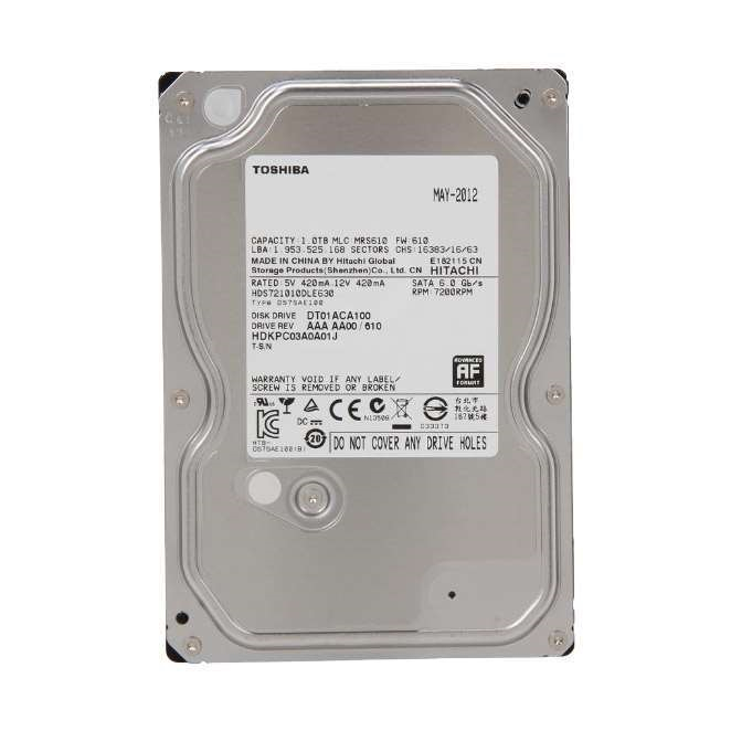 هارددیسک اینترنال توشیبا مدل A100 ظرفیت 1 ترابایت