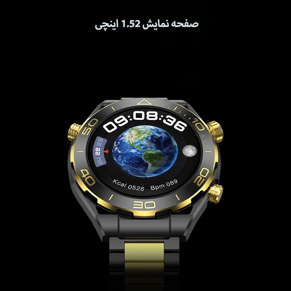 ساعت هوشمند مدل Z91 ProMax با قابلیت صفحه نمایش رنگی و لمسی، کنترل موسیقی، سنجش اکسیژن خون، مکالمه از طریق بلوتوث، پشتیبانی از زبان فارسی و امکان تغییر تم ساعت و ضد آب با بند فلزی