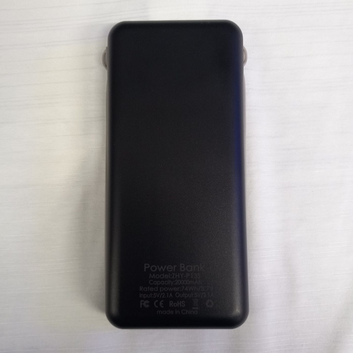 پاوربانک مدل ZHY-P13s.2024 ظرفیت 20000 میلی آمپر ساعت