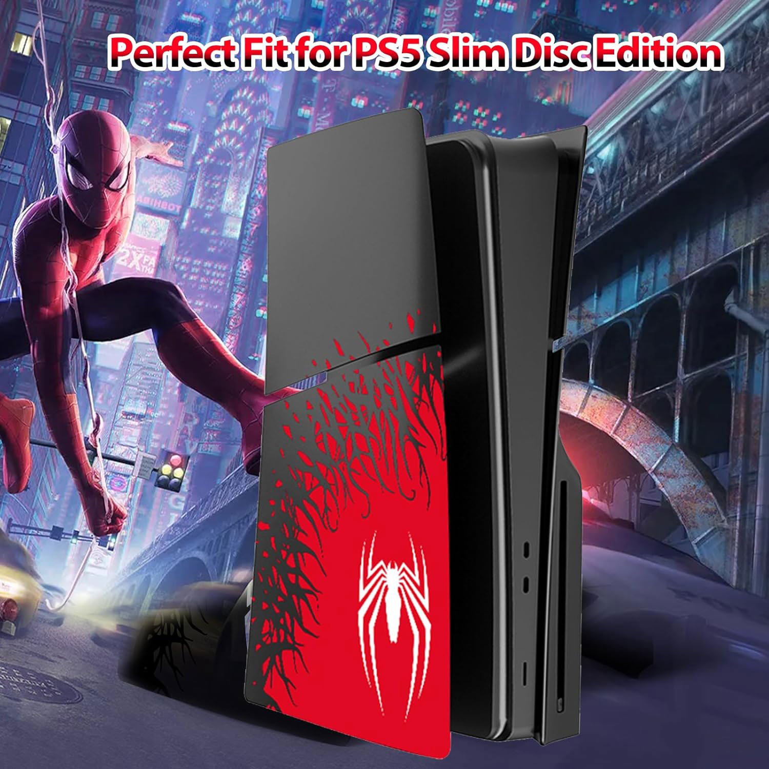 فیس پلیت PS5 اسلیم مدل اسپایدرمن