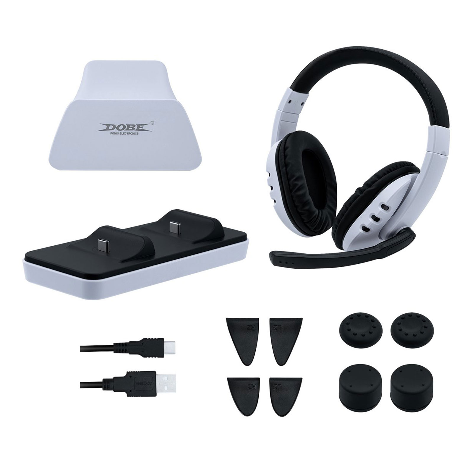 لوازم جانبی پلی استیشن 5 دابی مدل TP5-0578 مجموعه 12 عددی