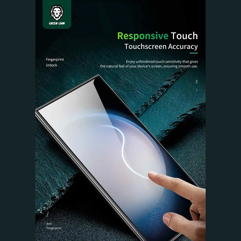 محافظ صفحه نمایش گرین لاین مدل 9H Crystal Shield مناسب برای گوشی موبایل سامسونگ Galaxy S24 Ultra