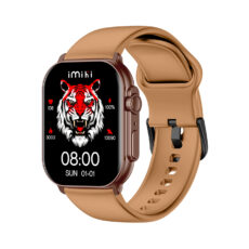ساعت هوشمند ایمیکی مدل SF1E دارای قابلیت های صفحه نمایش رنگی، صفحه نمایش لمسی، قابلیت مکالمه از طریق بلوتوث بند سیلیکون