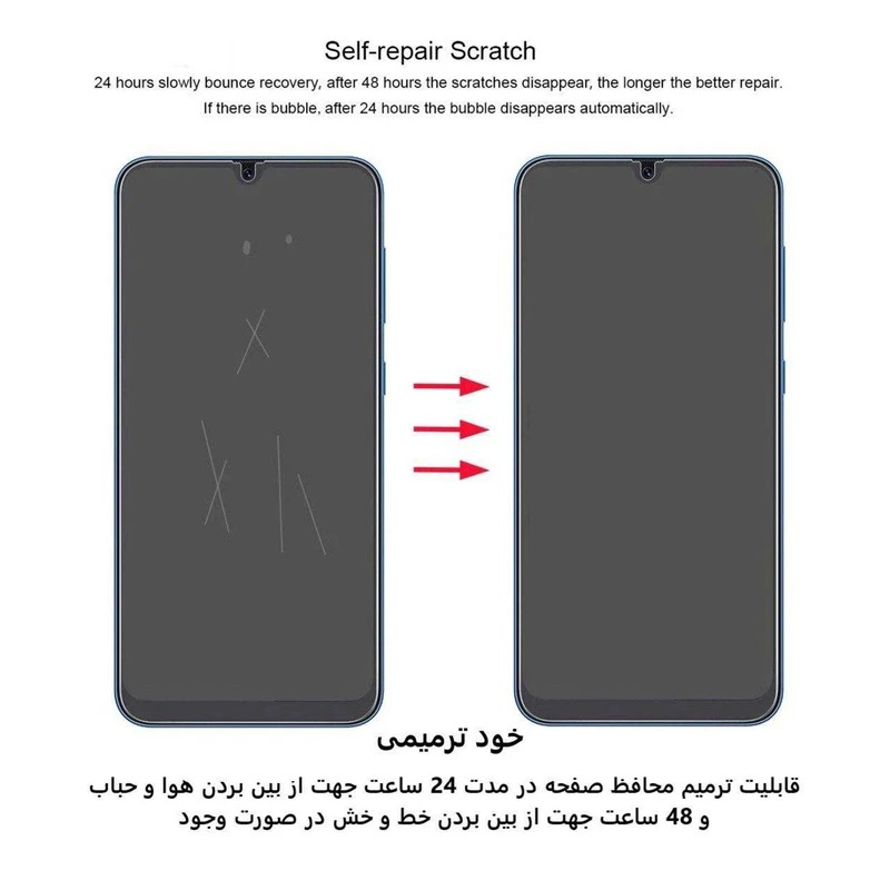 محافظ صفحه نمایش بوف مدل Hydrogel مناسب برای گوشی موبایل سامسونگ Galaxy Z Flip 6 به همراه محافظ پشت گوشی