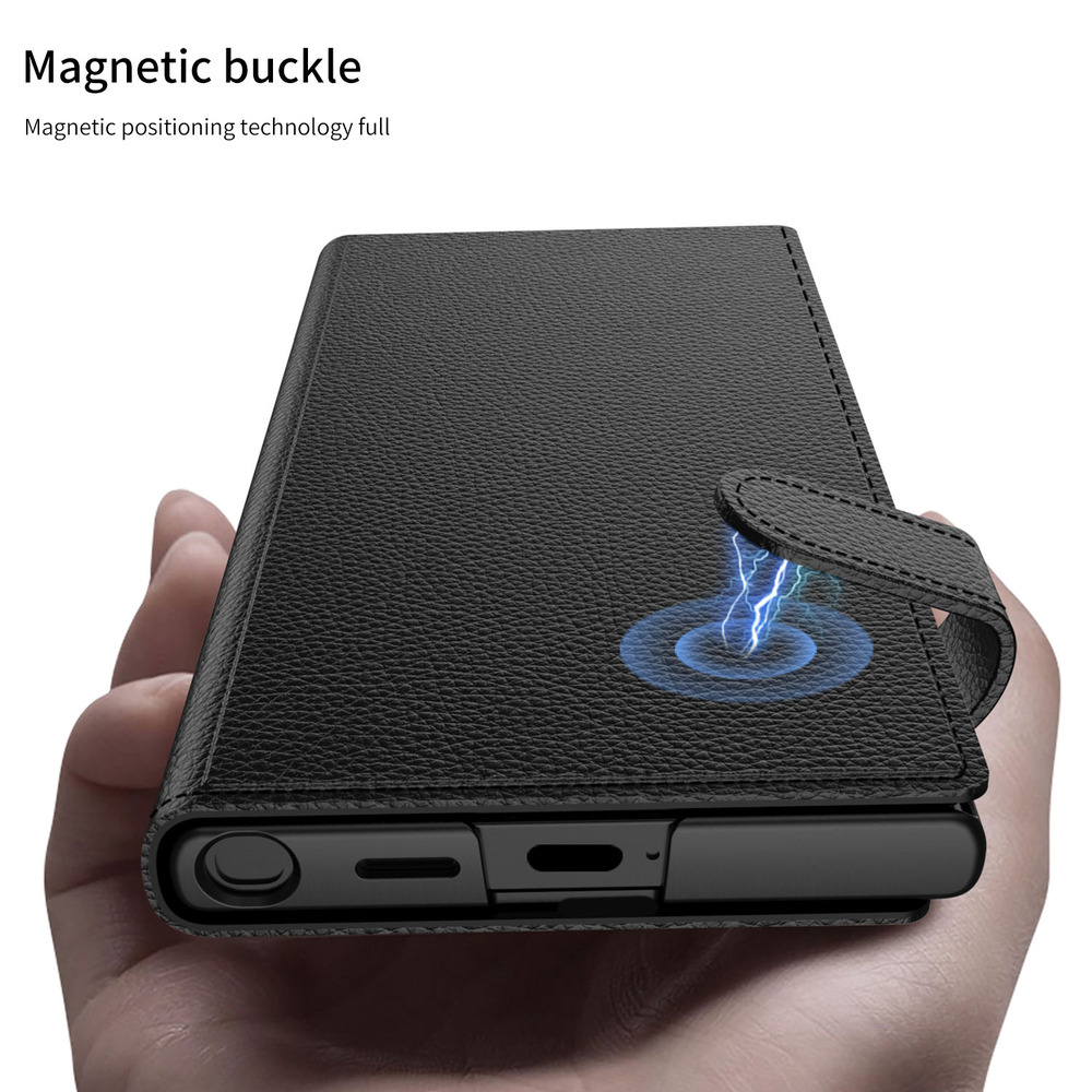 کاور مدل LeatherFold مناسب برای گوشی موبایل سامسونگ Galaxy S24 Ultra