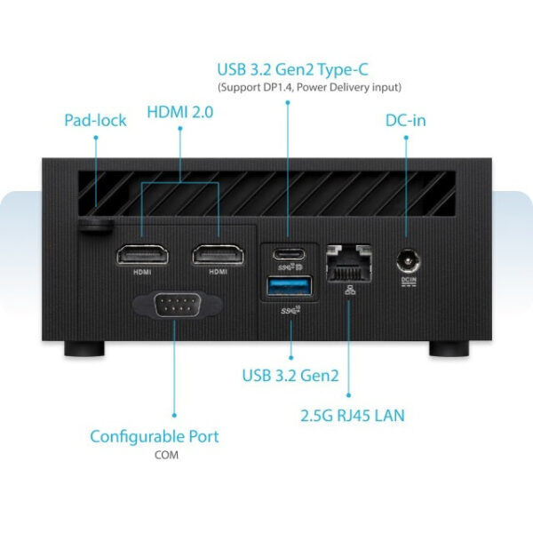 کامپیوتر کوچک ایسوس مدل PN64 i7-E1 16-500 نسل 13