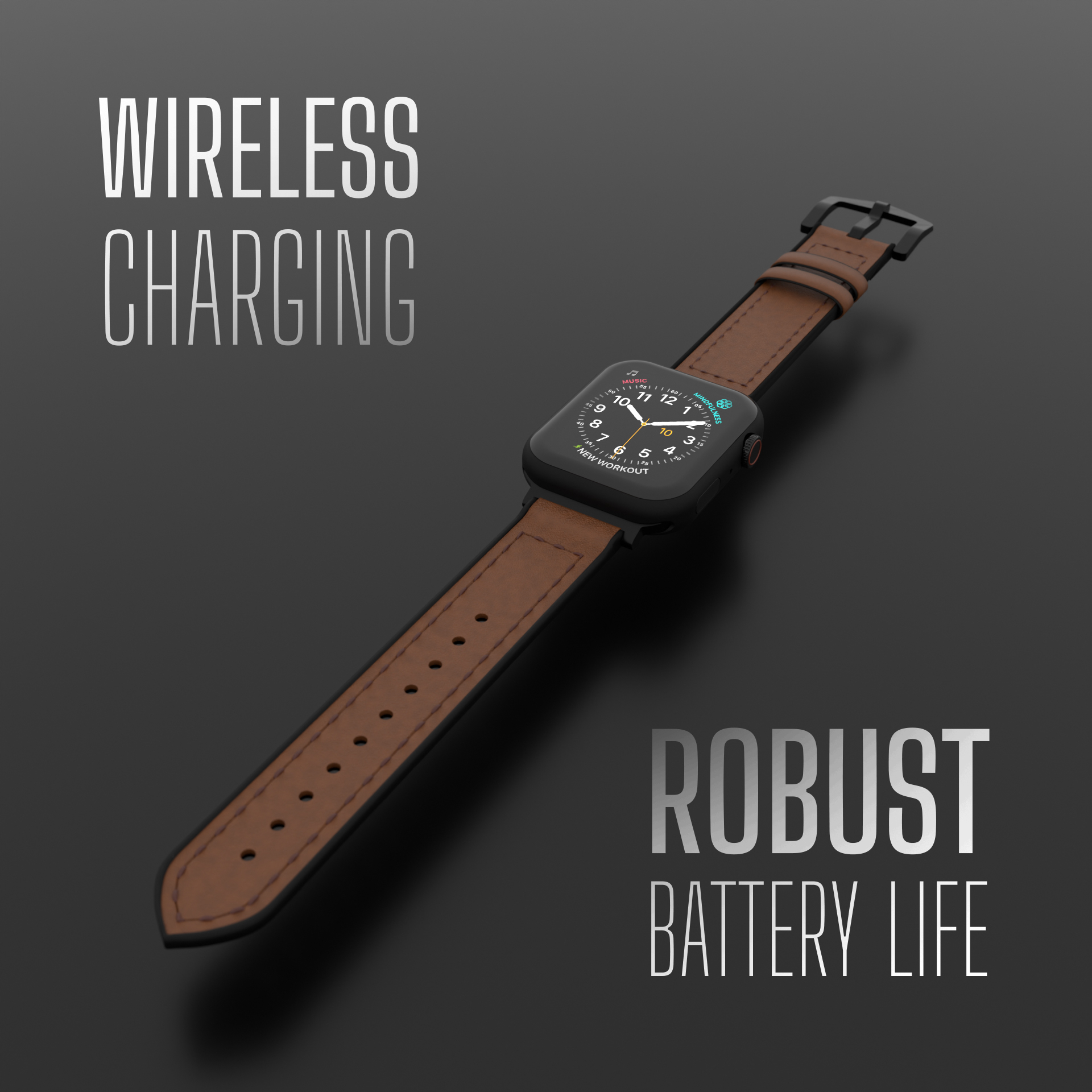 ساعت هوشمند مدل MALT L45 BROWN