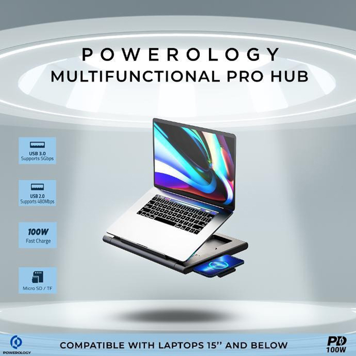 پایه نگهدارنده لپ تاپ پاورولوجی مدل PWPROHUB