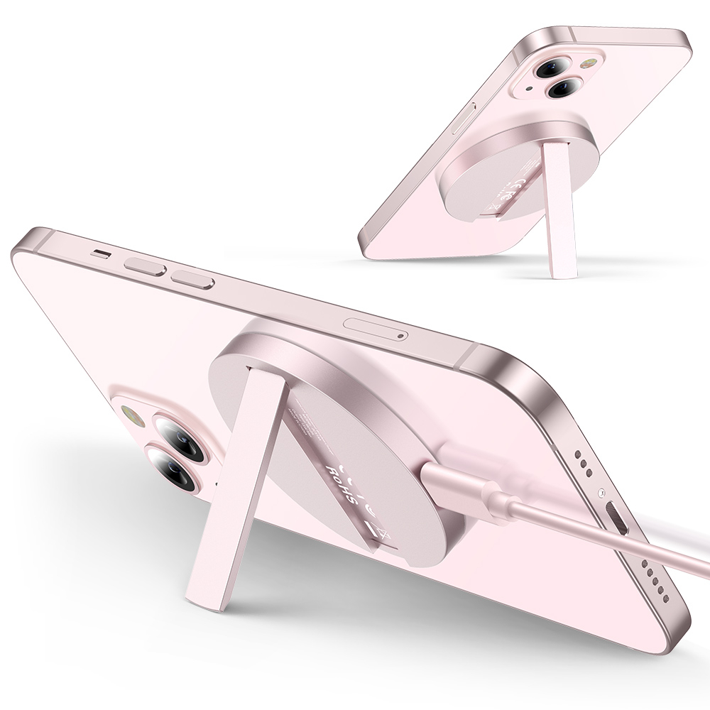 پایه نگهدارنده و شارژر بی سیم گوشی موبایل ای اِس آر مدل HaloLock Kickstand With MagSafe