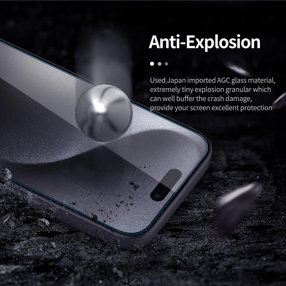 محافظ صفحه نمایش نیلکین مدل H Plus Pro مناسب برای گوشی موبایل اپل iPhone 15 Pro