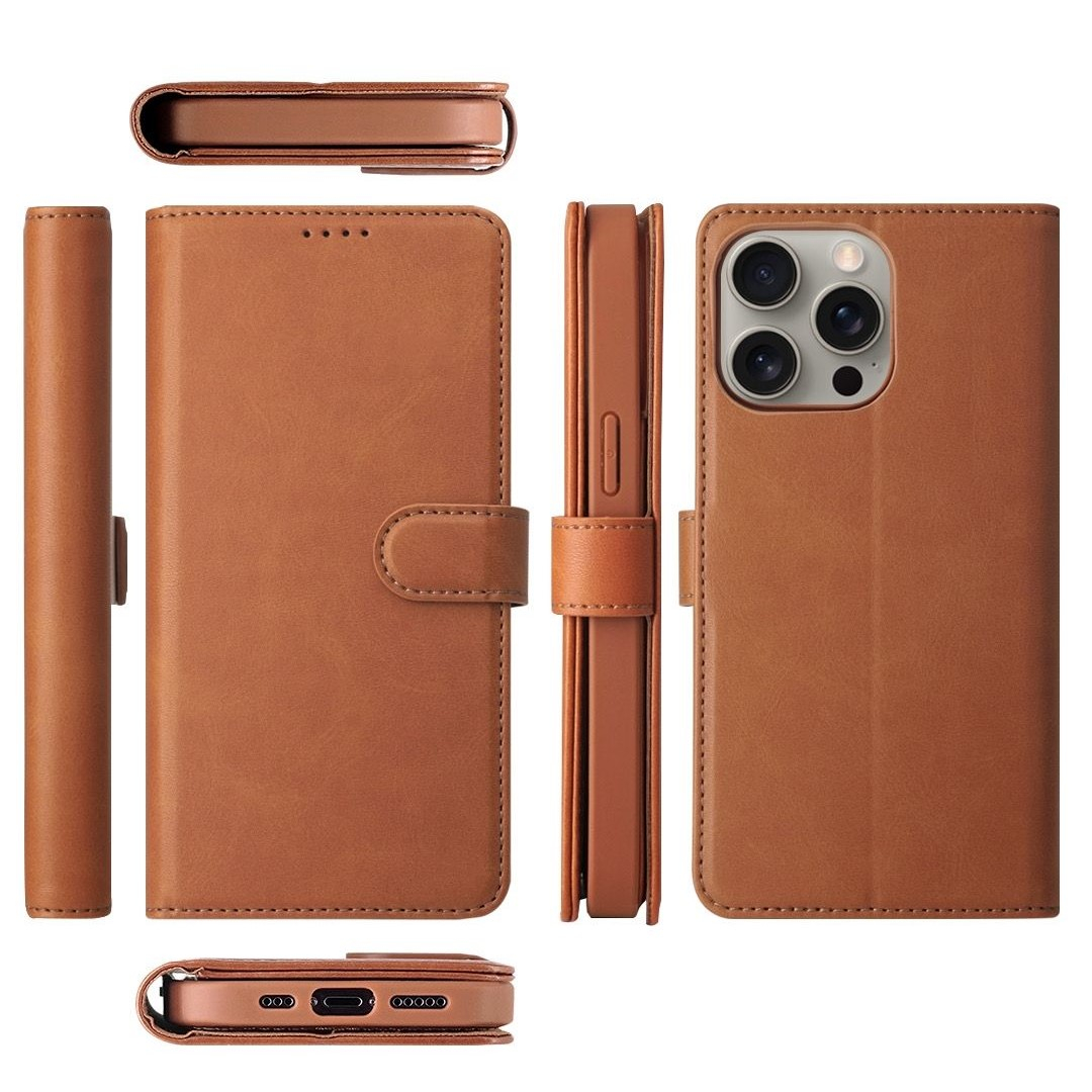 کیف کلاسوری اچ دی دی طرح چرمی مگ سیف مدل LUXURY مناسب برای گوشی موبایل اپل IPHONE 13 pro