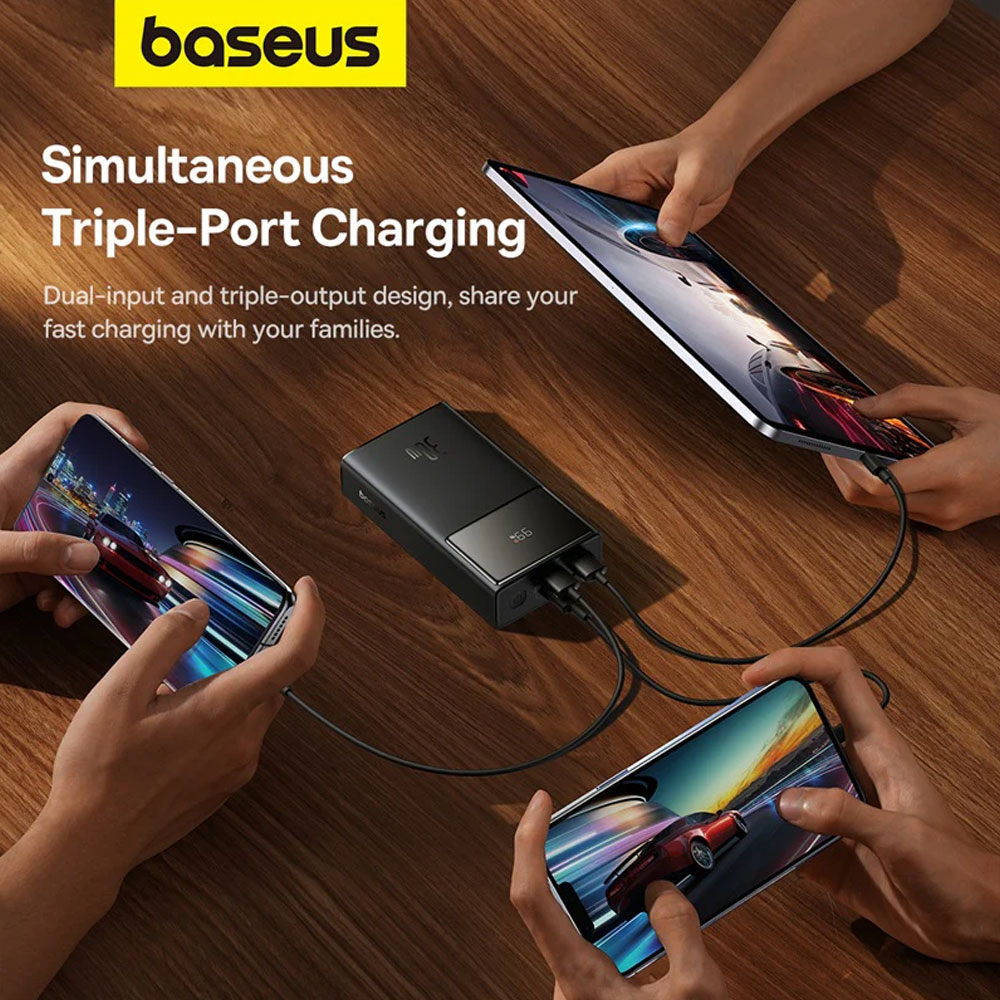 پاوربانک 30 وات بیسوس مدل Star-Lord Digital Display Fast Charging ظرفیت 10000 میلی آمپر ساعت