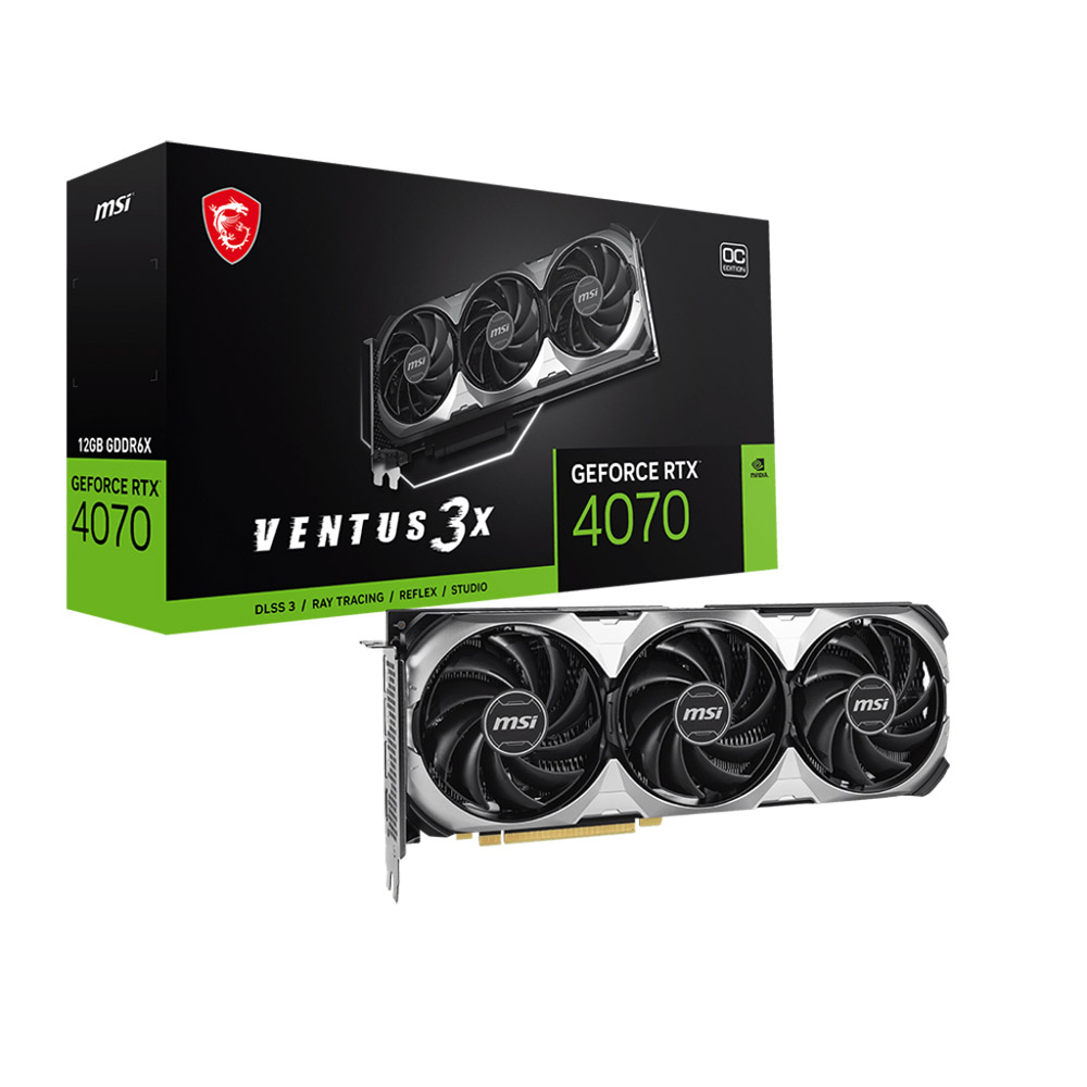 کارت گرافیک مبتنی بر NVIDIA ام اس آی مدل GeForce RTX™ 4070 VENTUS 3X E 12G OC