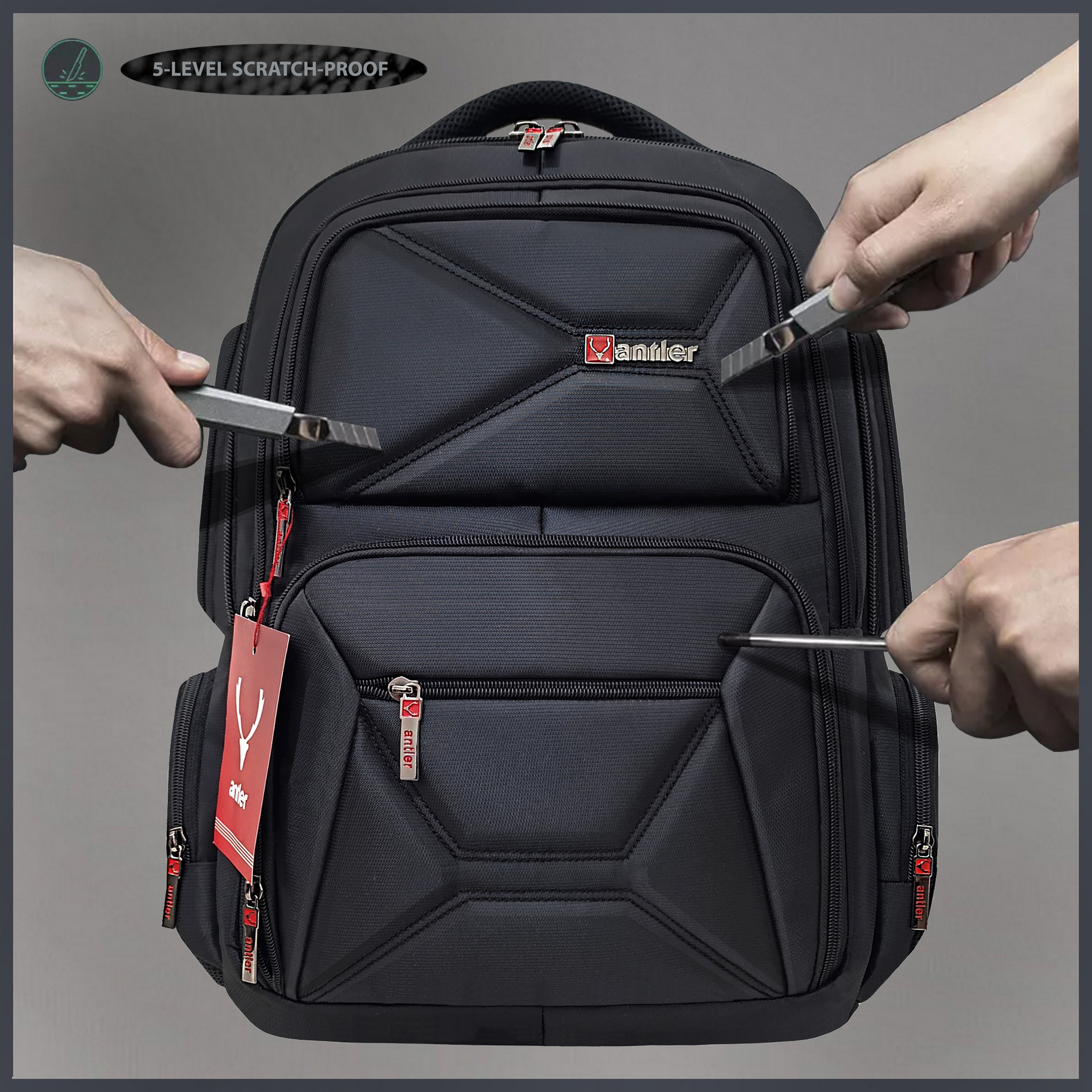 کوله پشتی لپ تاپ آنتلر مدل Monster S42 مناسب برای لپ تاپ 13 تا 17.5 اینچی