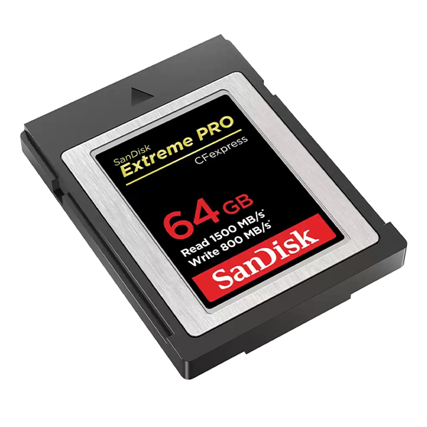کارت حافظه CFEXPRESS سن دیسک مدل Extreme Pro TYPE B CARD کلاس 10 استاندارد UHS-II U3 سرعت 1500mbps ظرفیت 64 گیگابایت