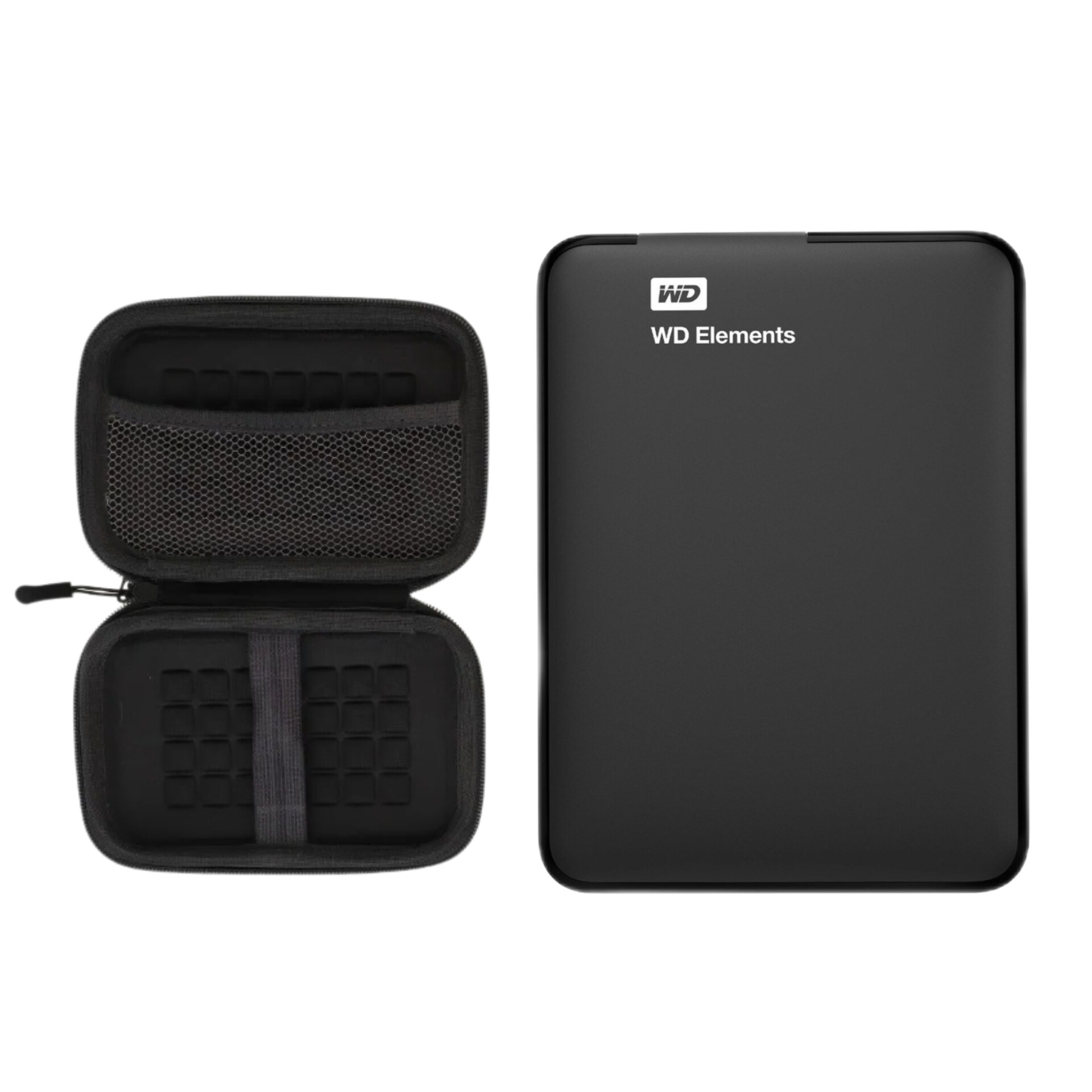 هارد دیسک اکسترنال وسترن دیجیتال مدل Elements ظرفیت یک ترابایت به همراه کیف