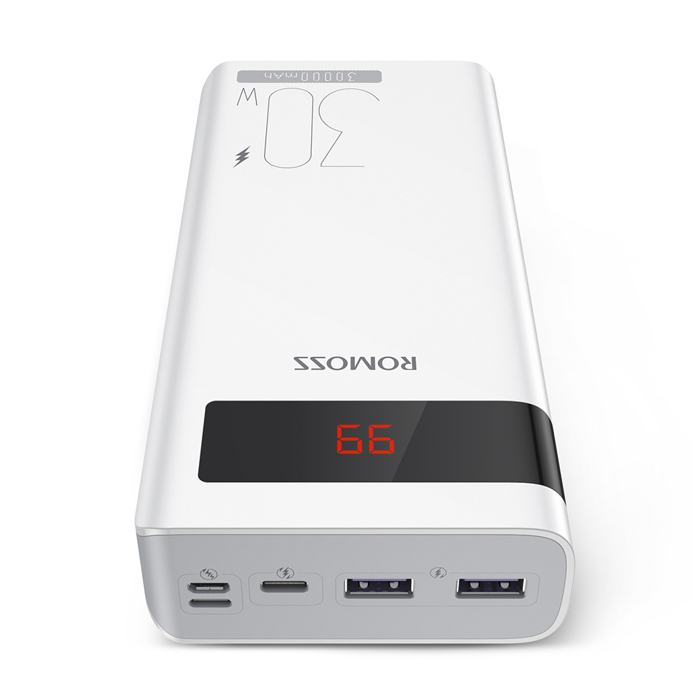 پاوربانک روموس مدل PHP30-892 ظرفیت 30000 میلی آمپرساعت