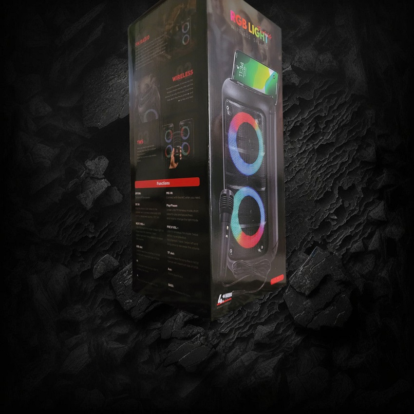 اسپیکر بلوتوثی قابل حمل مدل RGB LIGHT