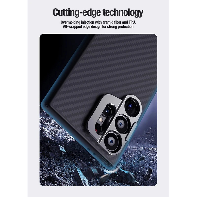کاور نیلکین مدل CarboProp Magnetic MagSafe Hole Version مناسب برای گوشی موبایل سامسونگ Galaxy S24 Ultra