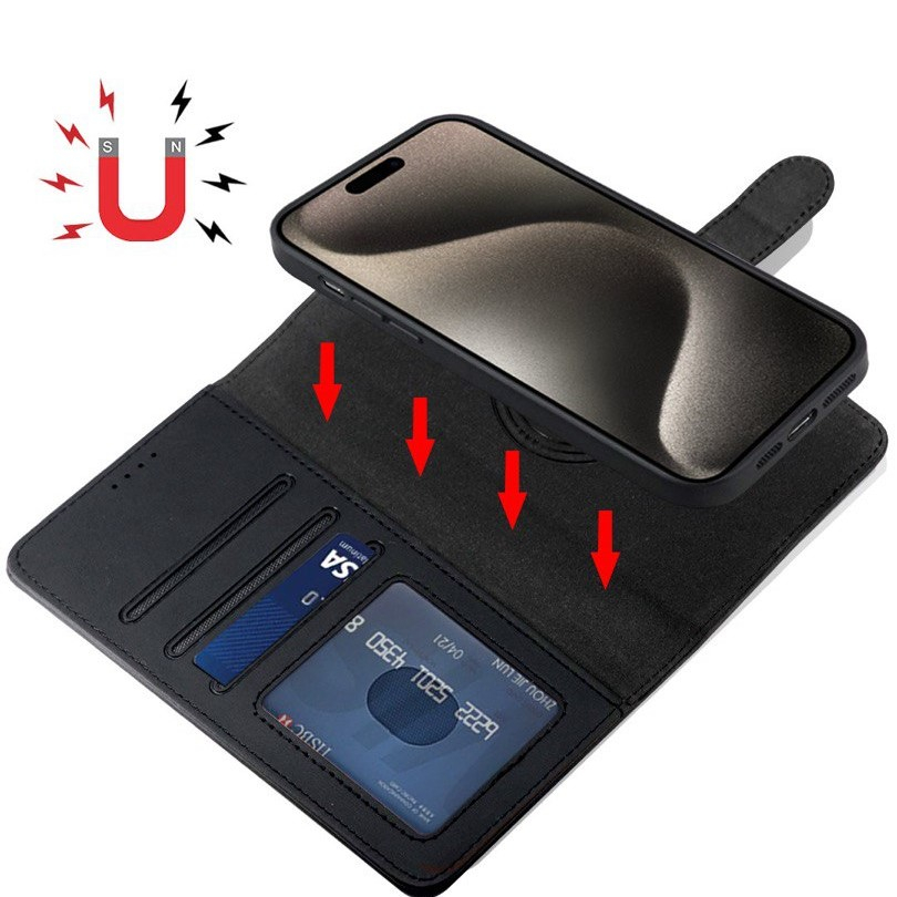 کیف کلاسوری اچ دی دی مدل چرمی مگ سیف مناسب برای گوشی موبایل اپل 13/IPHONE 14