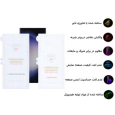 محافظ صفحه نمایش بوف مدل Hydrogel مناسب برای گوشی موبایل سامسونگ Galaxy S23 Ultra به همراه محافظ پشت گوشی