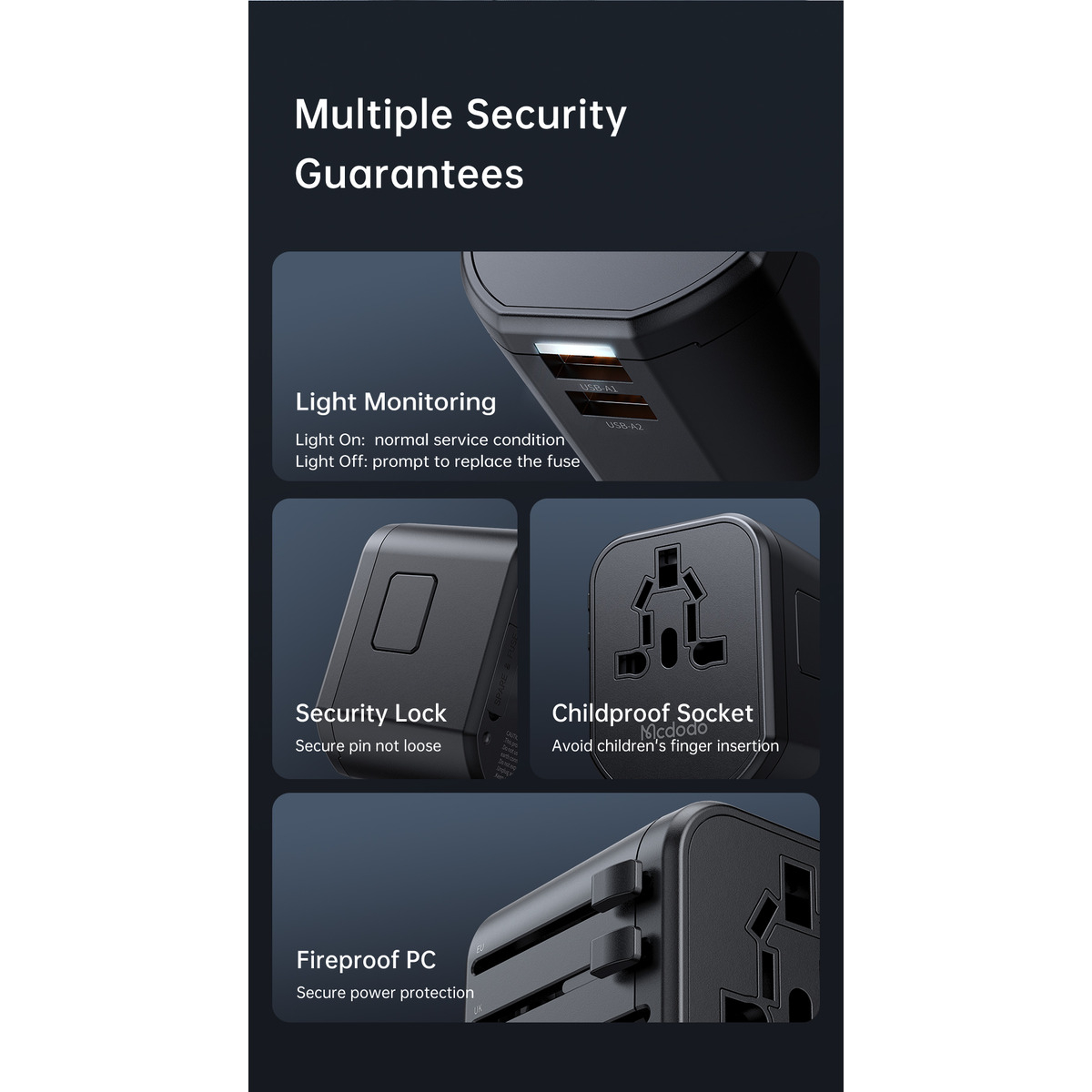 شارژر دیواری 20 وات مک دودو مدل CP-347