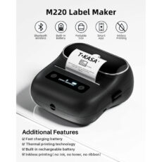 پرینتر لیبل زن فومیمو مدل M220 به همراه کاغذ