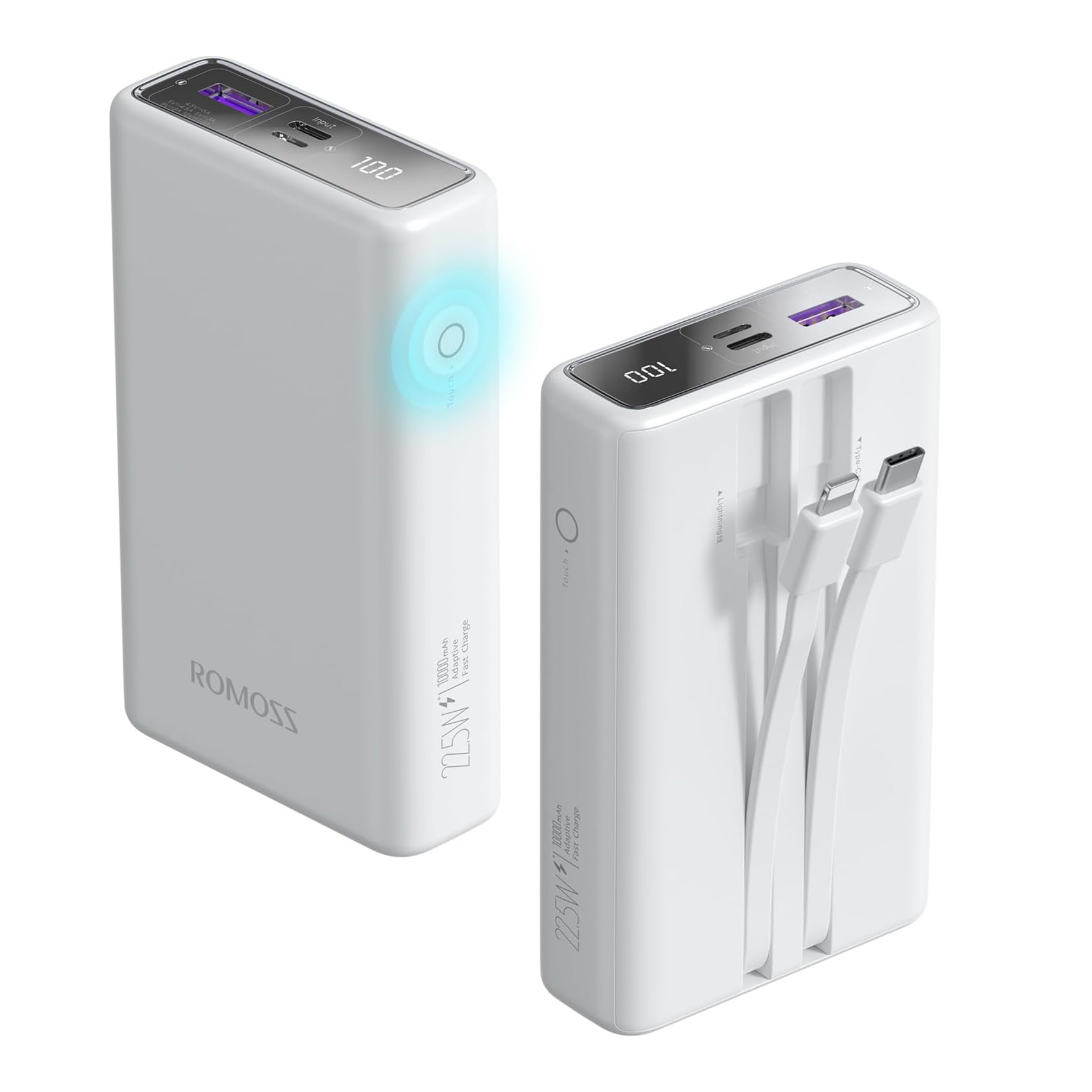 پاوربانک روموس مدل PAC-10 ظرفیت 10000 میلی آمپر ساعت